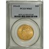 Image 1 : 1914-D $10 MS62 PCGS. This subtly lustrous canary-gold