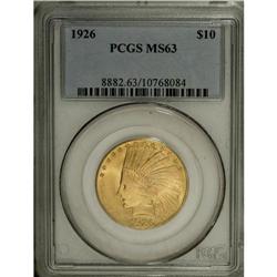 1926 $10 MS63 PCGS. A bright example of this ever-popu