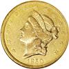 Image 1 : 1850 $20 AU50 NGC. The popular 1850 double eagle, with
