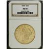 Image 3 : 1850 $20 AU50 NGC. The popular 1850 double eagle, with