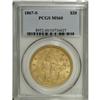 Image 3 : 1867-S $20 MS60 PCGS. Like the other post-Civil War er