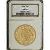 Image 3 : 1868 $20 AU58 NGC. The 1868 double eagle, with a minta