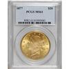 Image 1 : 1877 $20 MS61 PCGS. This first-year Type Three twenty