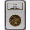 Image 1 : 1877 $20 MS60 Prooflike NGC. This is a decidedly proof