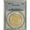 Image 3 : 1882-CC $20 AU55 PCGS. This gleaming wheat-gold examp