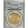 Image 1 : 1888-S $20 MS62 PCGS. Lustrous and well struck, with p