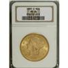 Image 3 : 1892-S $20 MS64 NGC. This well struck near-Gem has yel