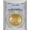 Image 1 : 1897-S $20 MS63 PCGS. This double eagle is lovely for