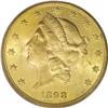 Image 1 : 1898-S $20 MS63 PCGS. A satiny and moderately abraded