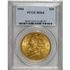 Image 1 : 1904 $20 MS64 PCGS. This yellow-gold near-Gem features