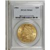 Image 1 : 1904 $20 MS64 PCGS. Peach-gold luster displays a faint