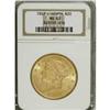 Image 1 : 1907 $20 MS63 NGC. A lustrous apricot-gold twenty that
