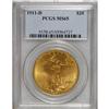 Image 1 : 1911-D $20 MS65 PCGS. Smooth butter-yellow surfaces an