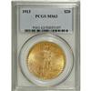 Image 1 : 1913 $20 MS63 PCGS. Boldly struck and lustrous, with v
