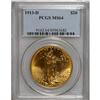 1913-D $20 MS64 PCGS. Bright yellow-gold and peach-gol
