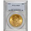 Image 3 : 1915 $20 MS65 PCGS. For the date collector, obtaining
