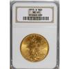 Image 1 : 1915-S $20 MS65 NGC. Potent luster brightens this well