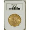 Image 1 : 1916-S $20 MS63 NGC. A satiny and exactingly example w