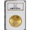 Image 1 : 1924 $20 MS66 NGC. This lovely Saint-Gaudens twenty ha