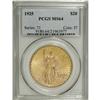 Image 1 : 1925 $20 MS64 PCGS. Attractive light lime and rose tin