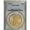 Image 3 : 1925-D $20 MS63 PCGS. Nearly 3 million examples of thi