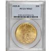 Image 3 : 1925-D $20 MS63 PCGS. Writing of the 1925-D double eag