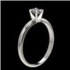 Image 3 : 0.50 ctw Certified VS/SI Quality Oval Diamond Engagment Ring 10k White Gold - REF-60F3M