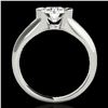 Image 2 : 1 ctw Certified Diamond Solitaire Ring 10k White Gold - REF-177F3M