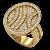 Image 1 : 1.25 ctw Micro Pave VS/SI Diamond Ring 14k Yellow Gold - REF-135K5Y