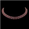 Image 1 : 63.65 ctw Ruby & Diamond Necklace 10K Rose Gold - REF-618K2Y