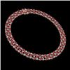 Image 2 : 63.65 ctw Ruby & Diamond Necklace 10K Rose Gold - REF-618K2Y