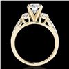 Image 2 : 1.75 ctw Certified Diamond 3 Stone Ring 10k Yellow Gold - REF-271R4K