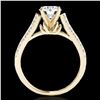 Image 2 : 1.46 ctw Certified Diamond Solitaire Ring 10k Yellow Gold - REF-182R8K