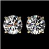 Image 1 : 2 ctw Certified Quality Diamond Stud Earrings 10k Yellow Gold - REF-256R3K