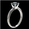 Image 3 : 1.27 ctw Certified Intense Blue Diamond Engagment Ring 10k White Gold - REF-120G9W