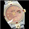 Image 1 : Rolex Men's Two Tone 14K Gold/SS, QuickSet, Diam Dial & Diam/Ruby Bezel