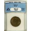 Image 1 : 1818 1C MS62 Brown ANACS. N-10. NGC Census: (73/18