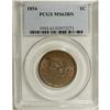 Image 1 : 1854 1C MS63 Brown PCGS. PCGS Population (65/98).