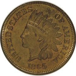 1865 1C Plain 5 MS64 Red and Brown NGC. NGC Census: (3