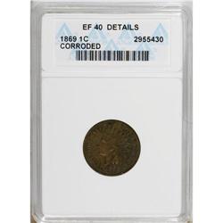 1869 1C --Corroded--ANACS. XF40 Details. NGC Census