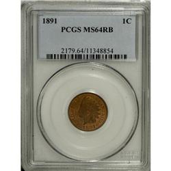 1891 1C MS64 Red and Brown PCGS. PCGS Population (