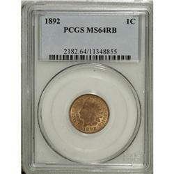 1892 1C MS64 Red and Brown PCGS. PCGS Population (