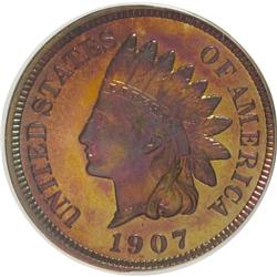 1907 1C PR65 Red and Brown PCGS. PCGS Population (31/1