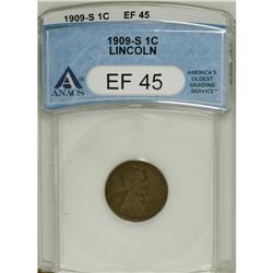 1909-S 1C XF45 ANACS. NGC Census: (34/215). PCGS P