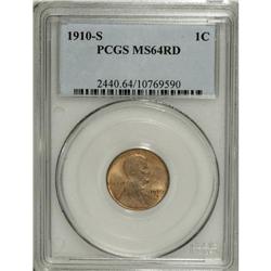 1910-S 1C MS64 Red PCGS. PCGS Population (300/327)