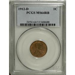 1912-D 1C MS64 Red and Brown PCGS. PCGS Population