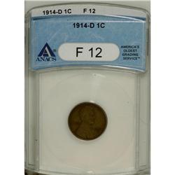 1914-D 1C F12 ANACS. NGC Census: (216/1829). PCGS