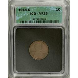 1914-D 1C VF25 ICG. NGC Census: (0/141). PCGS Populati