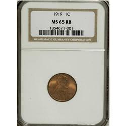 1919 1C MS65 Red and Brown NGC. NGC Census: (41/7)