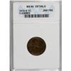 Image 1 : 1919-S 1C Brown--Cleaned--ANACS. MS60 Details. NGC